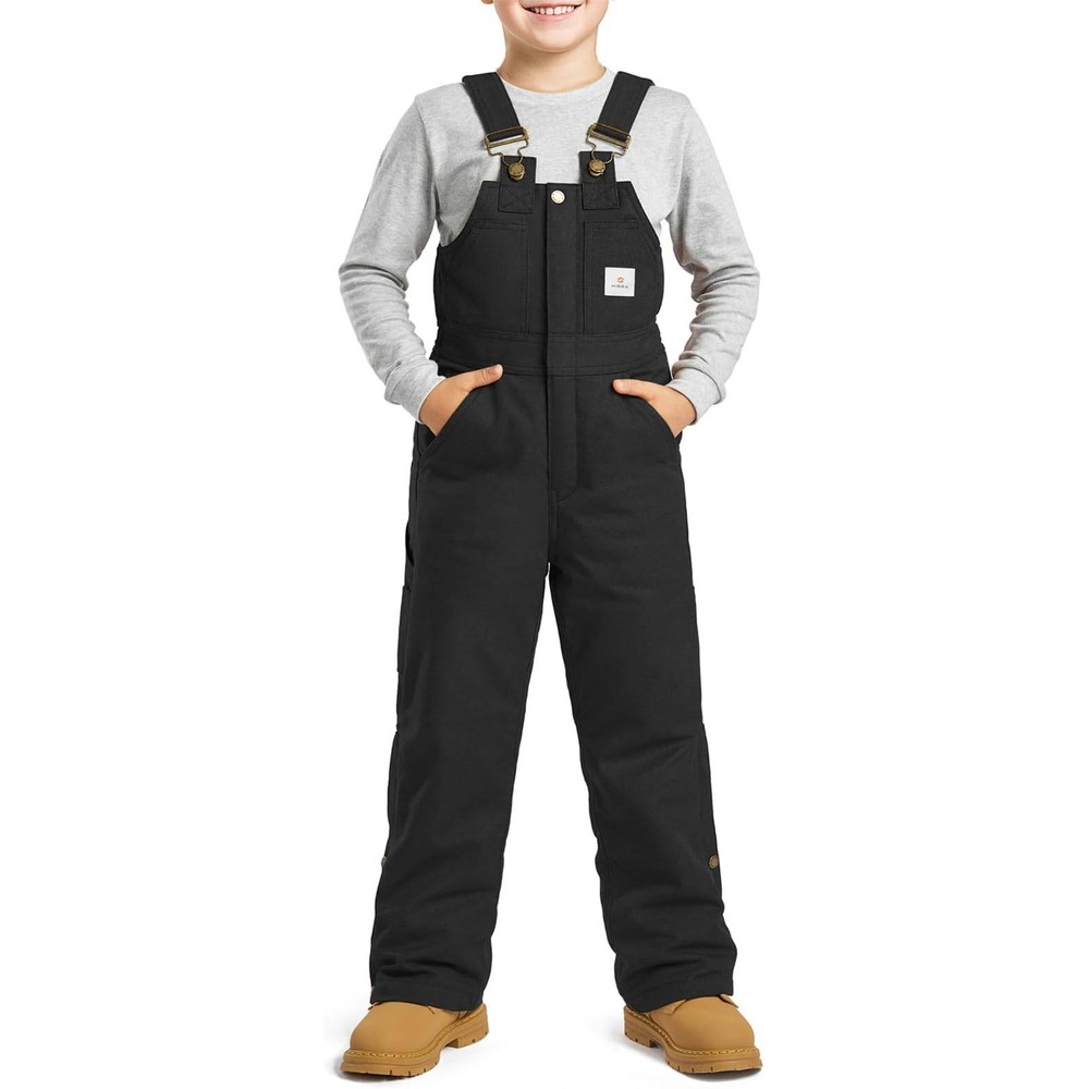 MSRP $78 HISEA Insulated Overalls Size 14 Boys Kids Youth Winter Bib Canvas Work